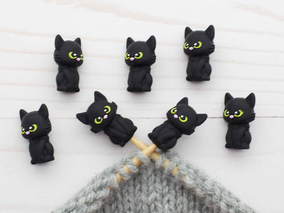 Little Black Cat | Stitch Stoppers Knitting Notions