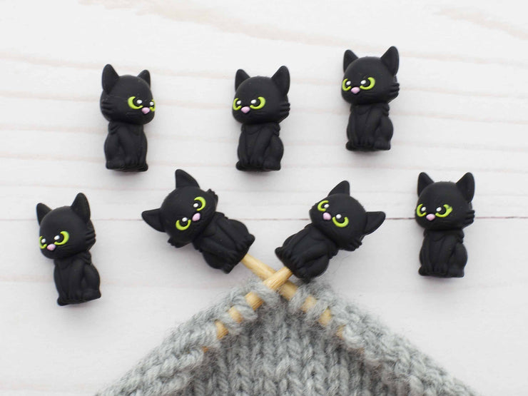 Little Black Cat | Stitch Stoppers Knitting Notions