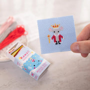 Kawaii Mouse King Cross Stitch Kit - Mini Cross Stitch in a Matchbox