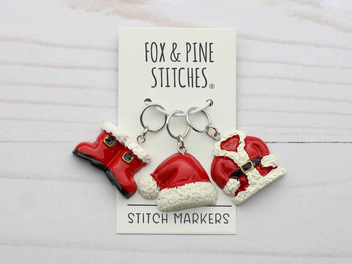 Santa Suit | Stitch Markers