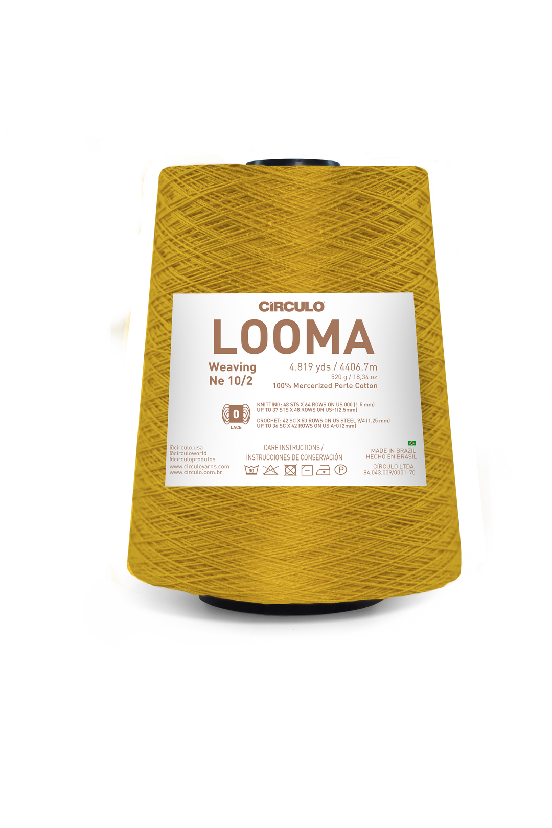 Looma 10/2 Mercerized Perle Cotton Weaving Yarn by Circulo
