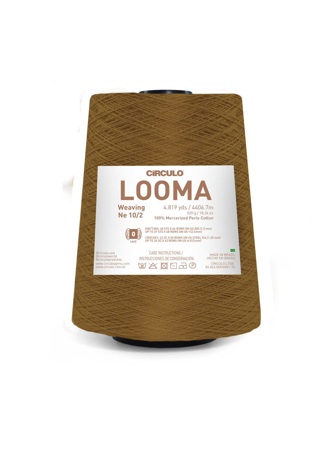 Looma 10/2 Mercerized Perle Cotton Weaving Yarn by Circulo