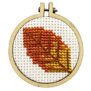 'Leaf your worries behind' Mini Matchbox Cross Stitch Kit