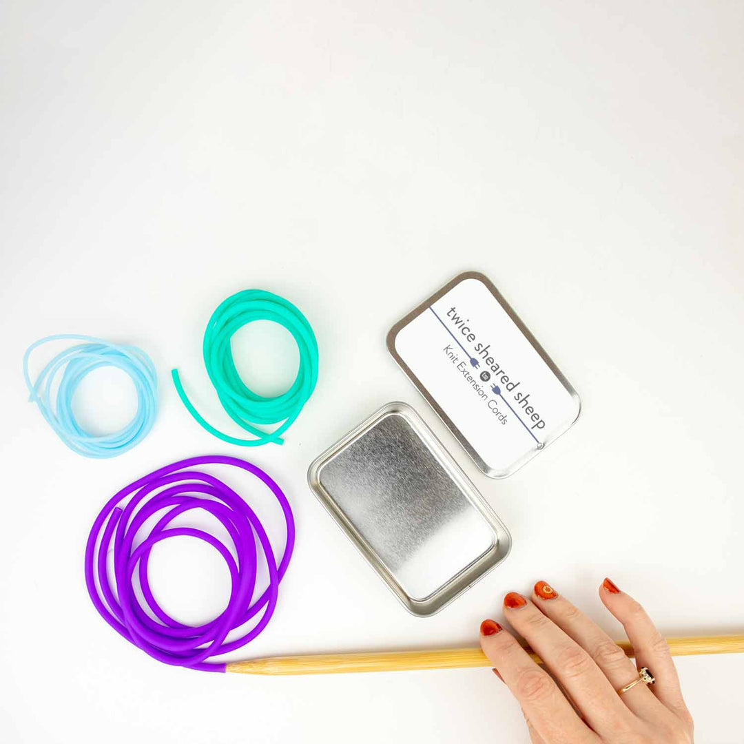 Knit Extension Cords - Stitch Holder Cords by Twice Sheared Sheep