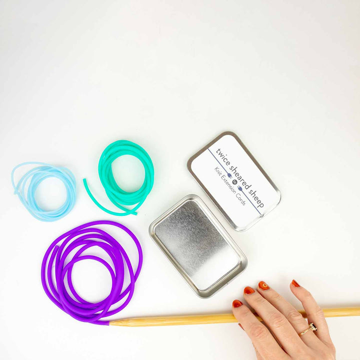 Knit Extension Cords - Stitch Holder Cords by Twice Sheared Sheep