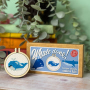 'Whale Done!' Mini Matchbox Cross Stitch Kit