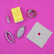 Christmas Bauble Season Greetings - Mini Cross Stitch in a Matchbox