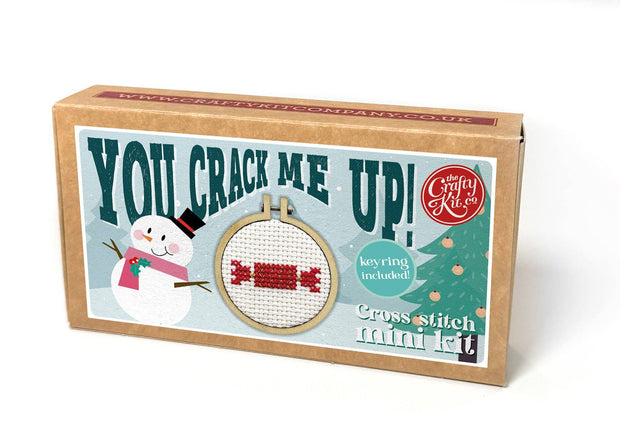 Christmas Cracker Mini Matchbox Christmas Cross Stitch Kit