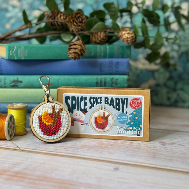 Mulled Wine Mini Matchbox Christmas Cross Stitch Kit