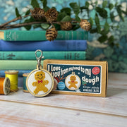 Gingerbread Man Mini Matchbox Christmas Cross Stitch Kit