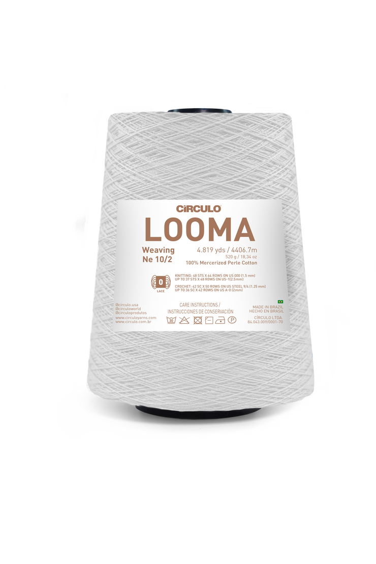 Looma 10/2 Mercerized Perle Cotton Weaving Yarn by Circulo