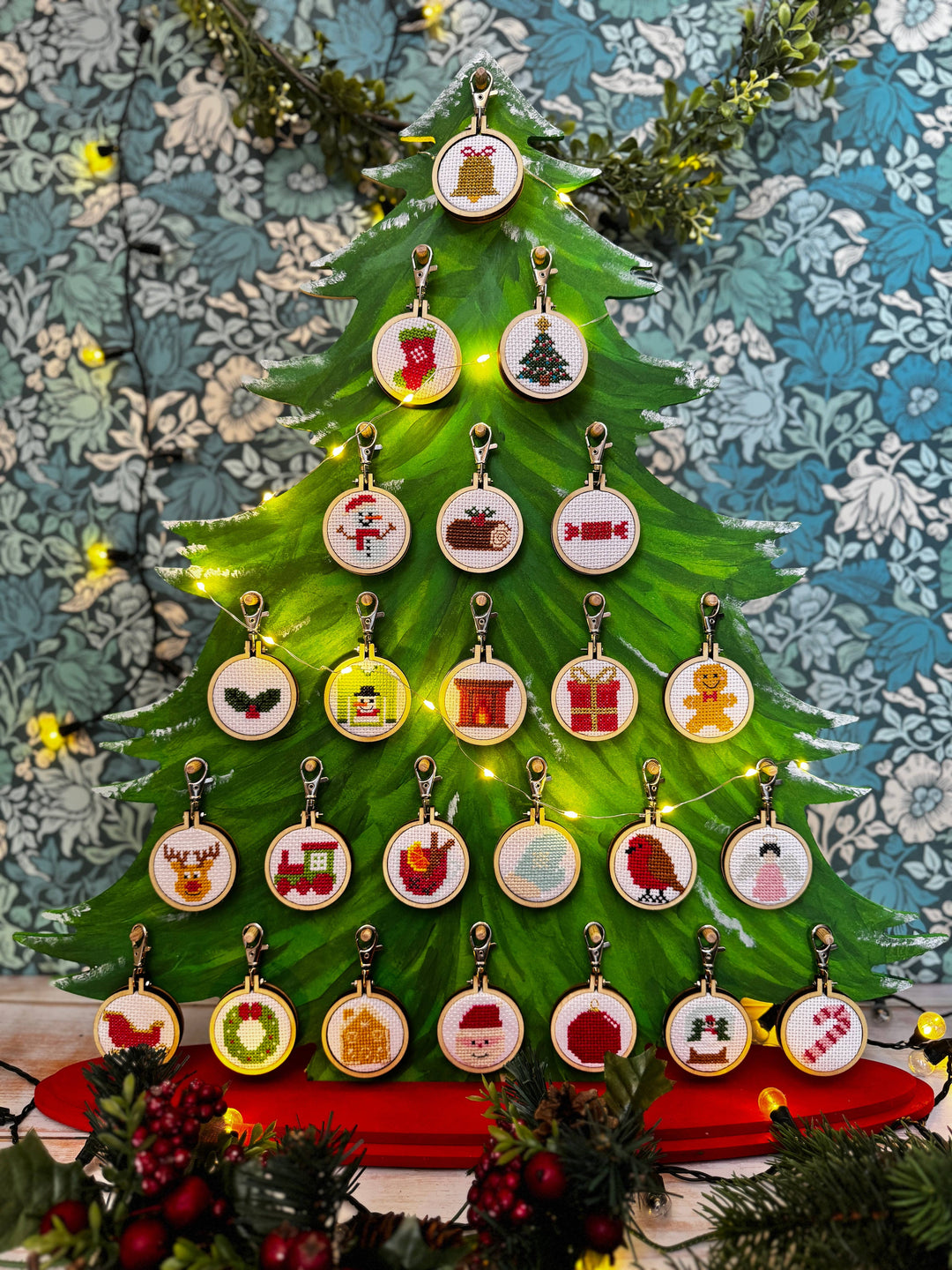 Christmas Tree Mini Matchbox Christmas Cross Stitch Kit