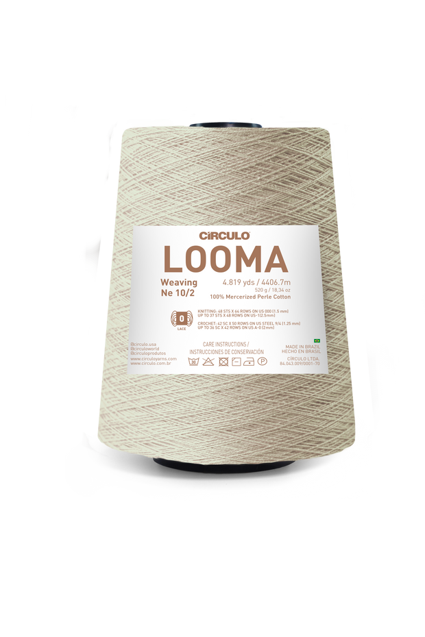 Looma 10/2 Mercerized Perle Cotton Weaving Yarn by Circulo