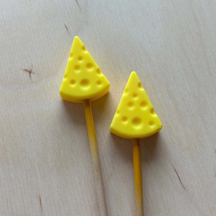 Knitting Needle Point Protectors - Cheese Wedge