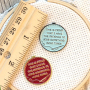 Proof I've Patience To Stab Something 4000x Needle Minder - Blue