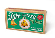 'Take A Pizza My Heart' Mini Matchbox Cross Stitch Kit