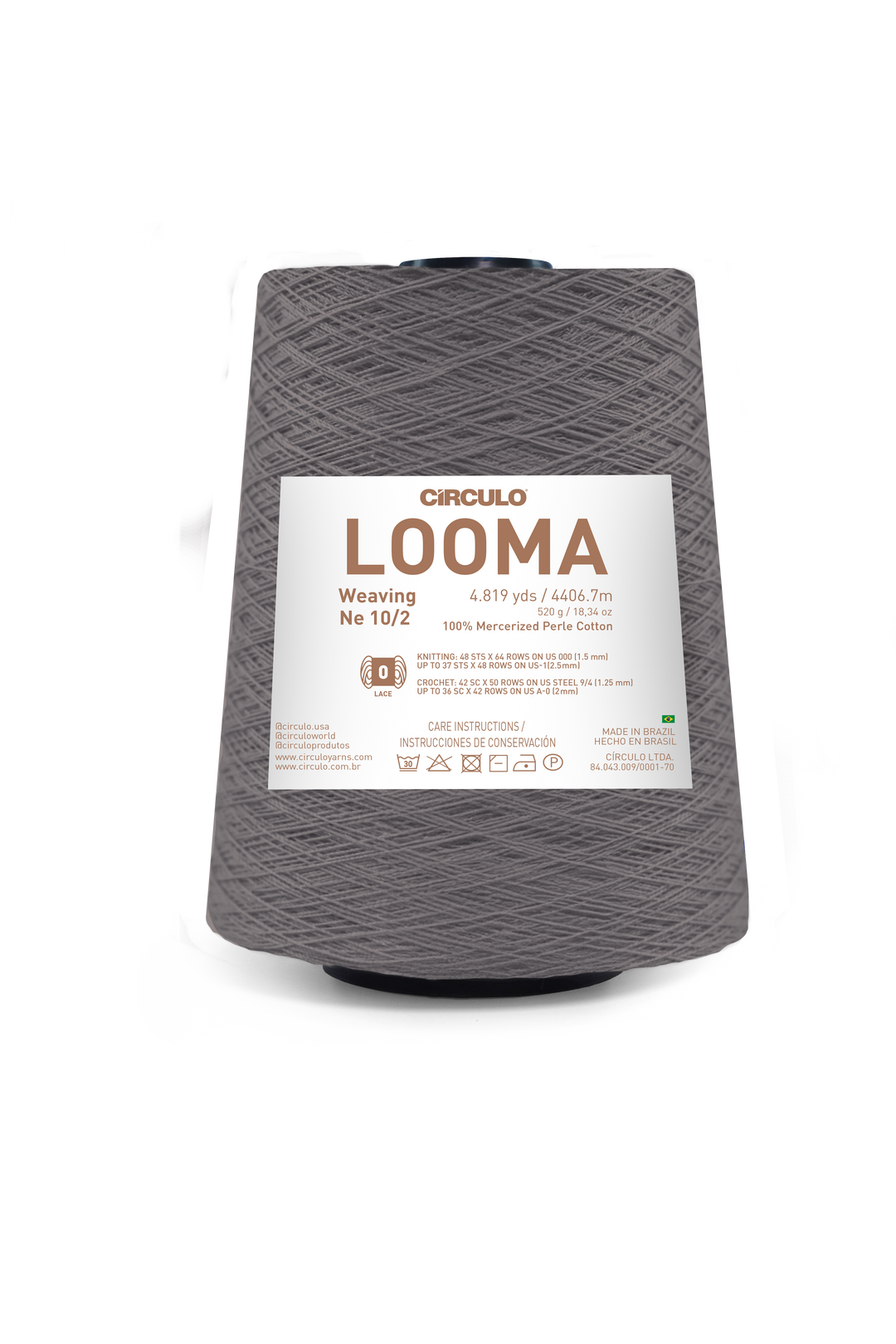 Looma 10/2 Mercerized Perle Cotton Weaving Yarn by Circulo