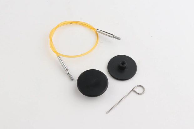 Color Coded Nylon Silver Fixed Cables for KnitPro Interchangeable Tips