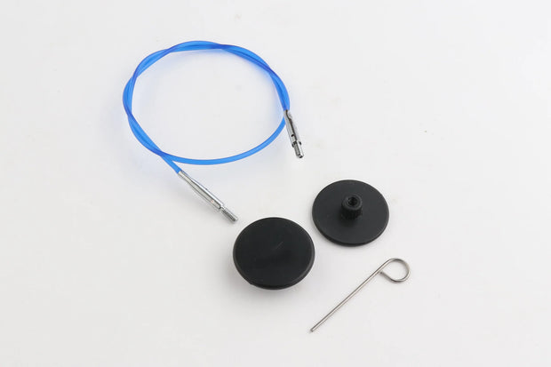 Color Coded Nylon Silver Fixed Cables for KnitPro Interchangeable Tips