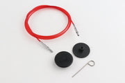 Color Coded Nylon Silver Fixed Cables for KnitPro Interchangeable Tips