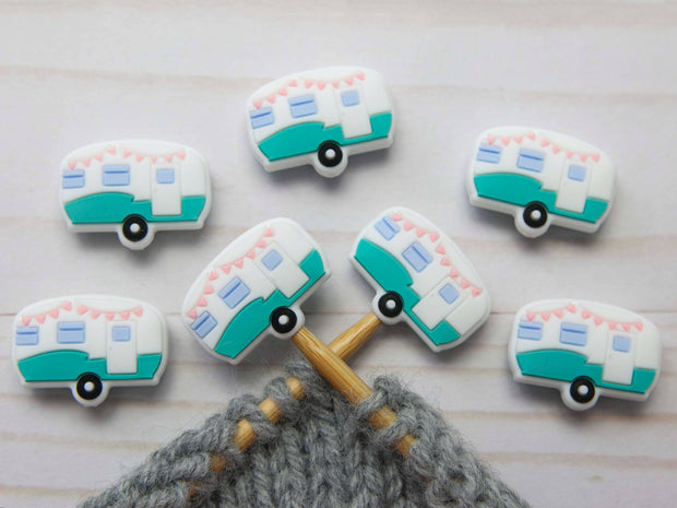 Teal Camper | Stitch Stoppers Knitting Notions