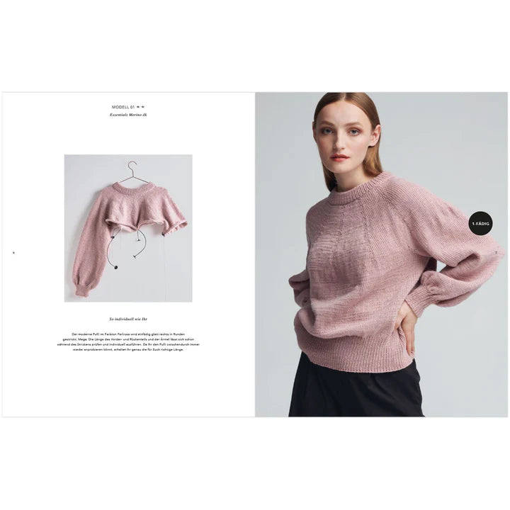 Top Down Knitting Special Pattern Book by Rico Design