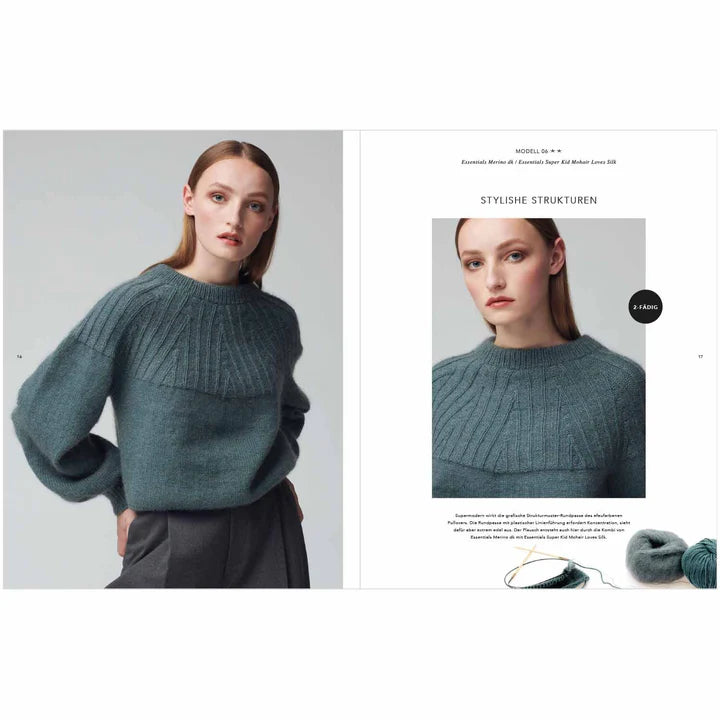 Top Down Knitting Special Pattern Book by Rico Design
