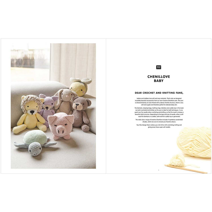 Baby Chenillove Knit &amp; Crochet Pattern Book by Rico Design