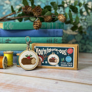 Yule Log Mini Matchbox Christmas Cross Stitch Kit