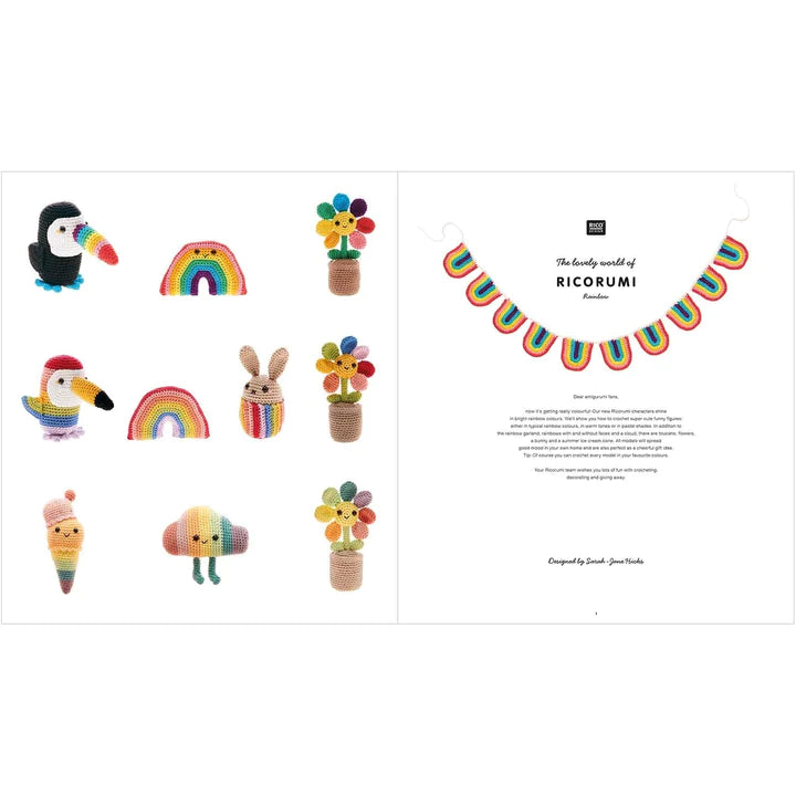Ricorumi Rainbow Crochet Pattern Book by Rico Design