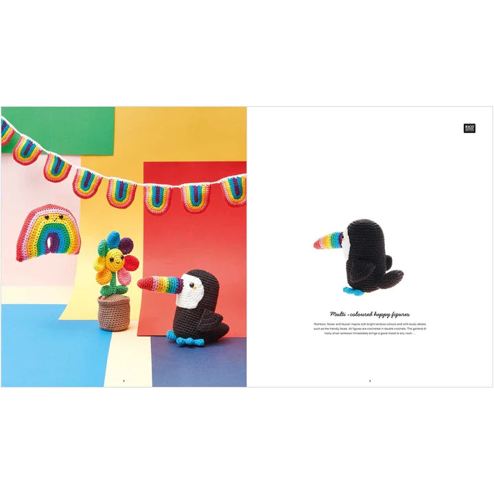 Ricorumi Rainbow Crochet Pattern Book by Rico Design