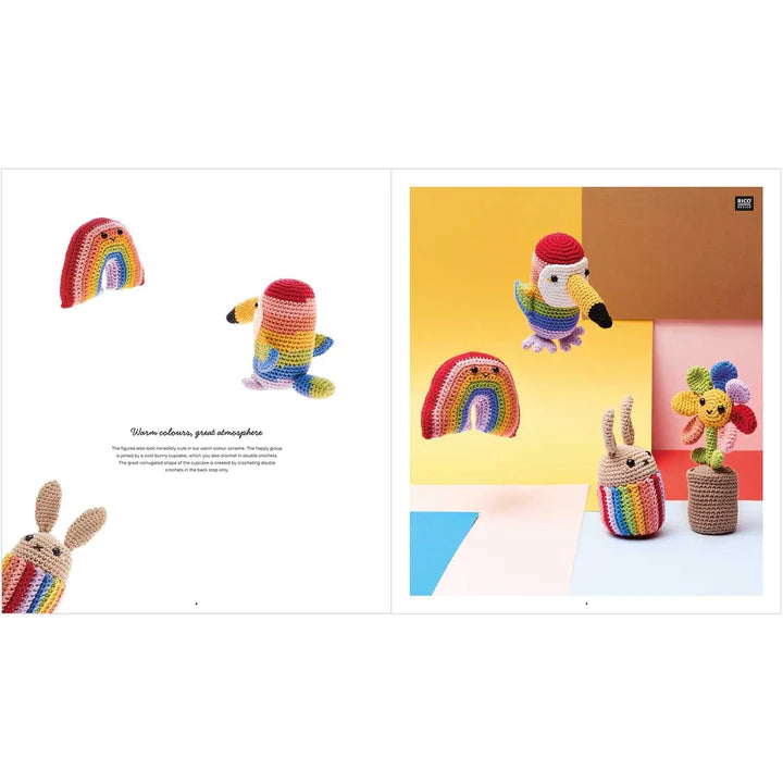 Ricorumi Rainbow Crochet Pattern Book by Rico Design