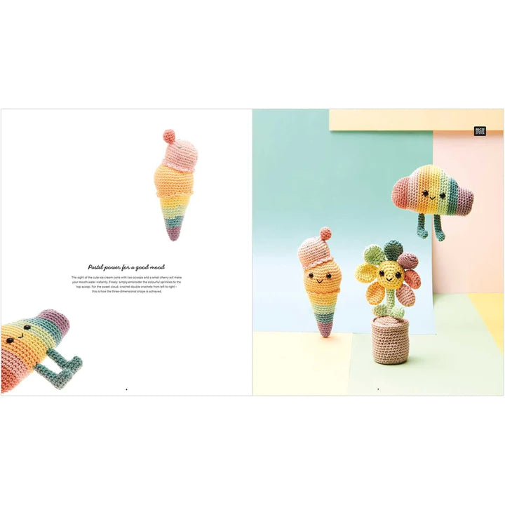 Ricorumi Rainbow Crochet Pattern Book by Rico Design