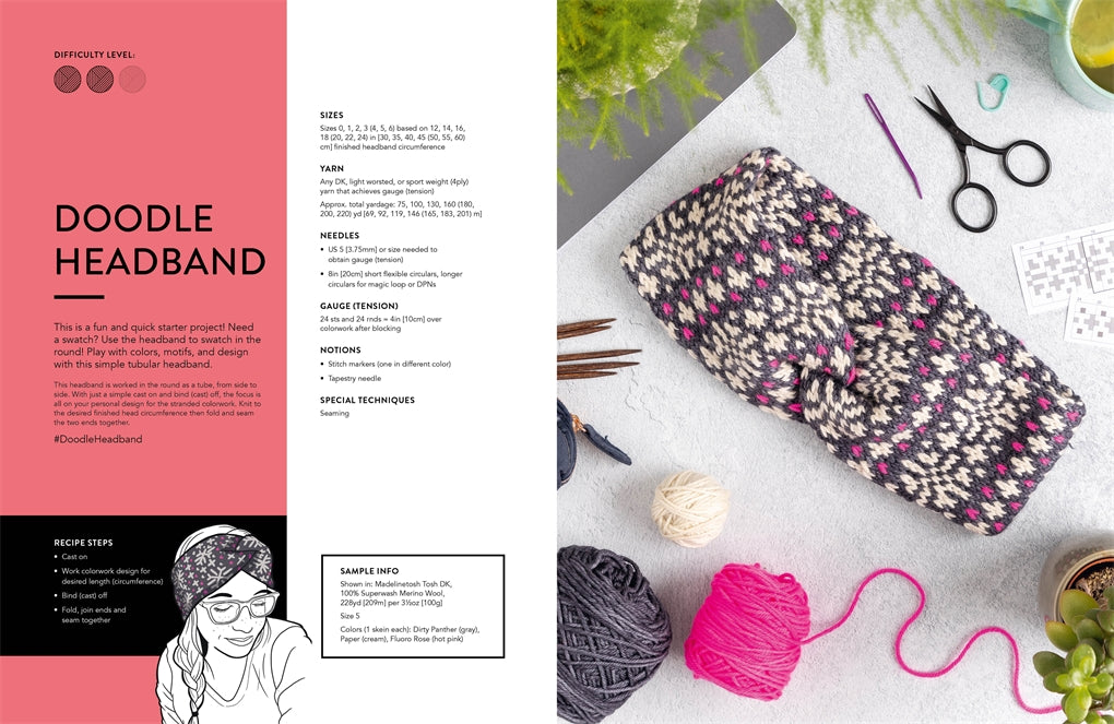 The Doodle Knit Directory 200 Mix &amp; Match Motifs and Patterns For Knitted Accessories by Jamie Lomax