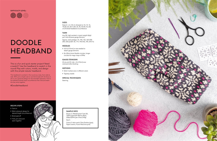 The Doodle Knit Directory 200 Mix &amp; Match Motifs and Patterns For Knitted Accessories by Jamie Lomax