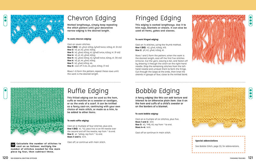 100 Essential Knitting Stitches by Val Pierce