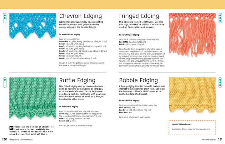 100 Essential Knitting Stitches by Val Pierce
