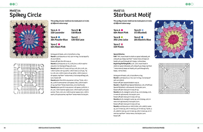 100 Essential Crochet Motifs by Cassie Ward