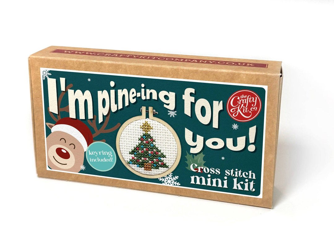 Christmas Tree Mini Matchbox Christmas Cross Stitch Kit