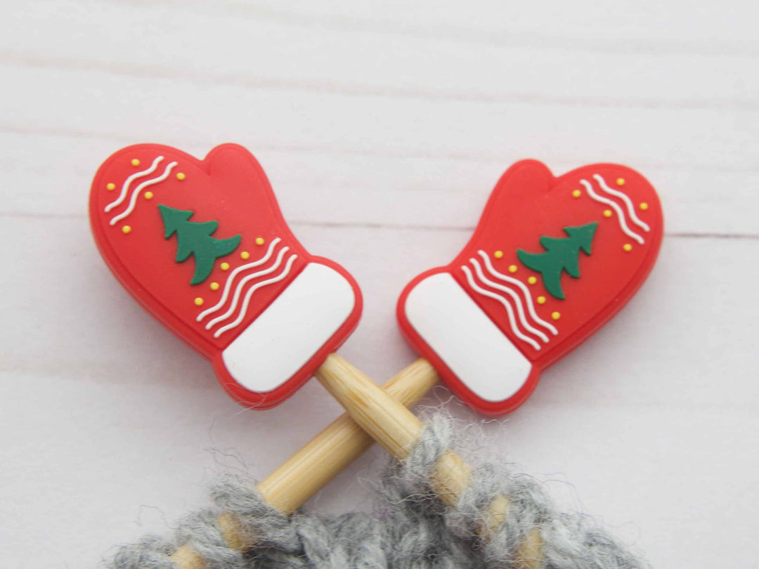 Christmas Mittens | Stitch Stoppers Knitting Notions
