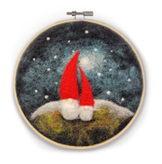 Gnomes in a Hoop Needle Felting Craft Kit