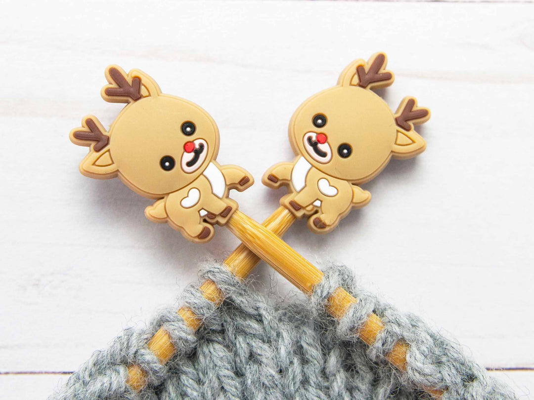 Lovely Rudolph | Stitch Stoppers Knitting Point Protectors