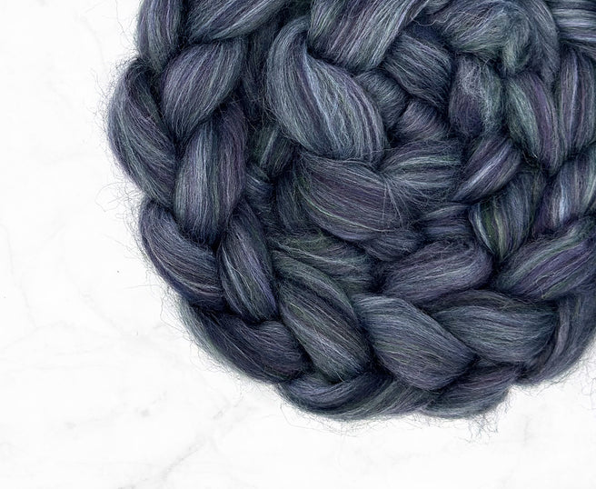 Bio0Nylon Wool Blend Roving by the Ounce - Heather Haze
