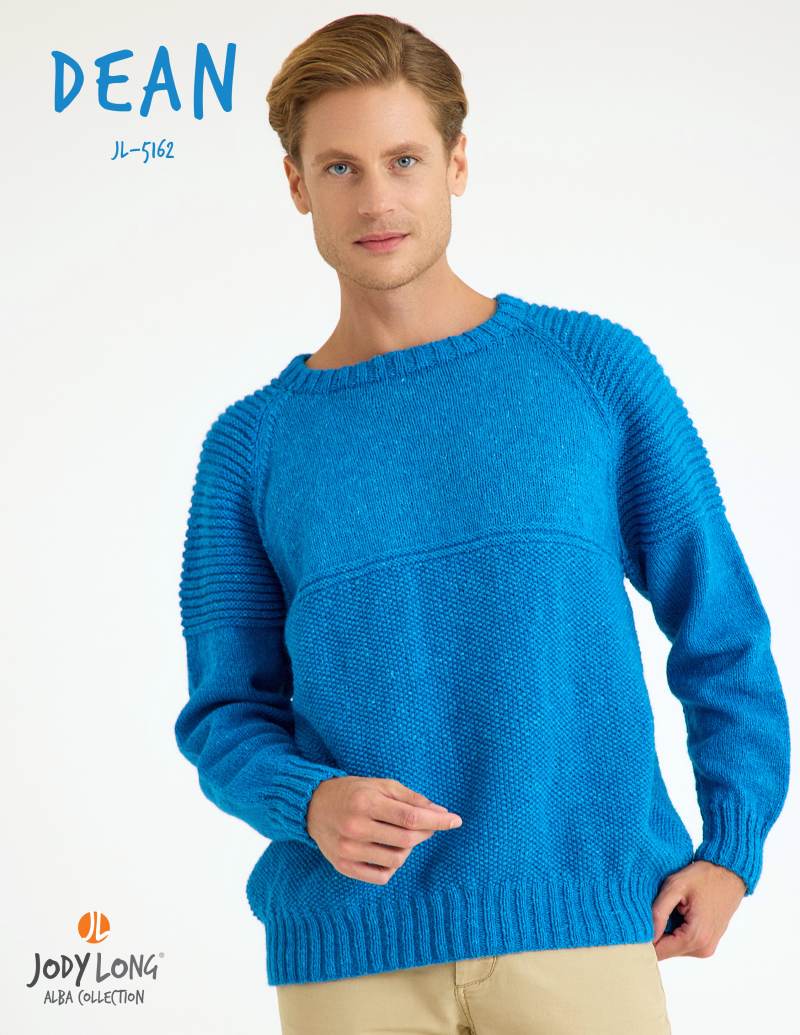 Dean Pullover Knitting Pattern for Jody Long Alba (Printed Leaflet)