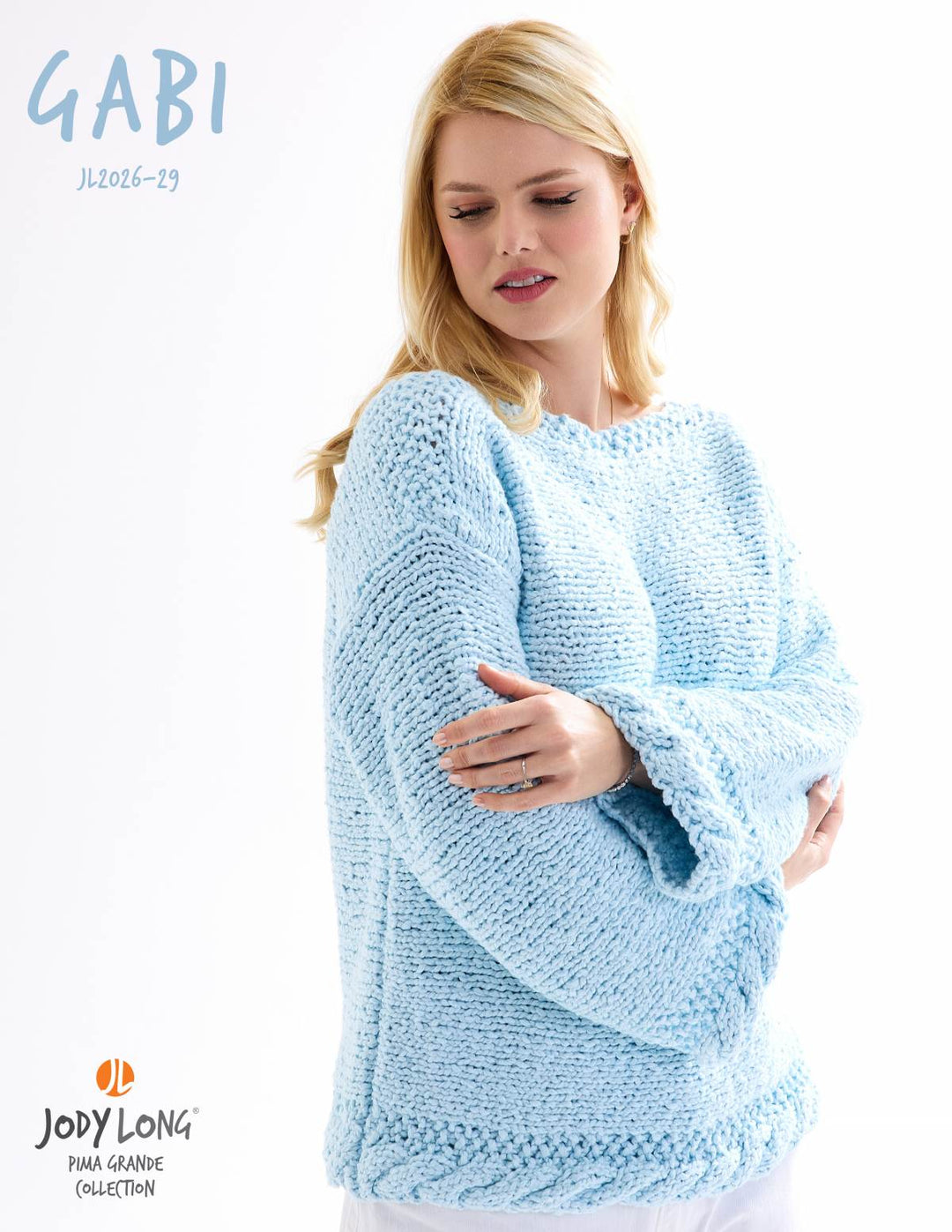 Gabi Pullover Knitting Pattern for Jody Long Pima Grande (Printed Leaflet)