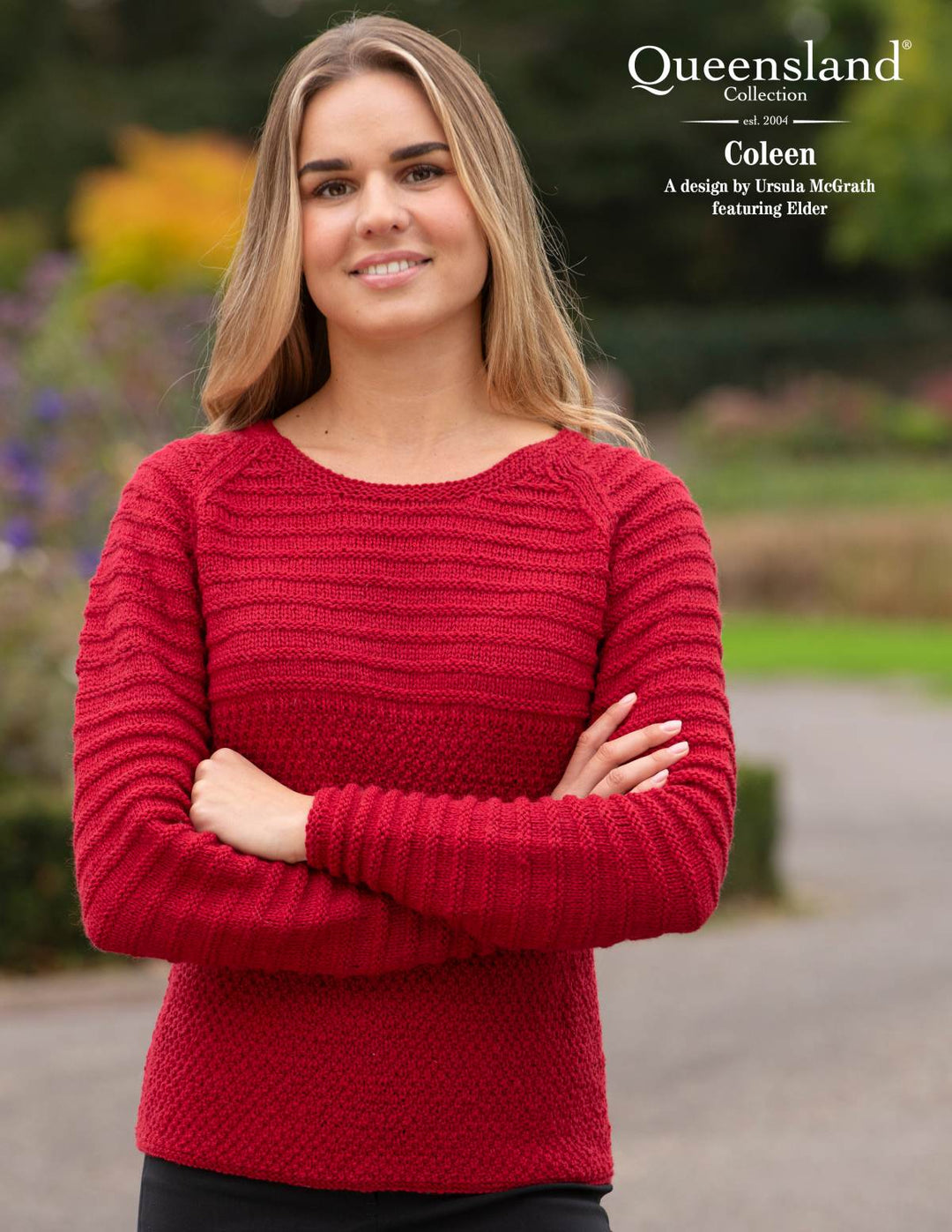 Coleen Textured Raglan Pullover Knitting Pattern by Ursula McGrath
