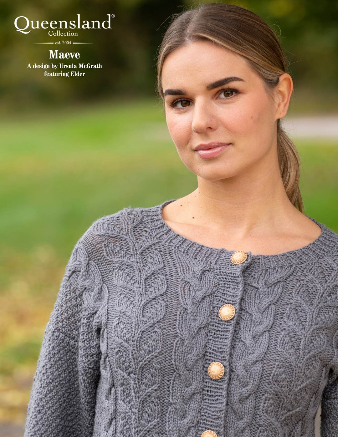 Maeve Cabled Cardigan Knitting Pattern by Ursula McGrath