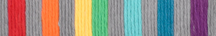 Rainbow Cake Organic Cotton Yarn by Queensland