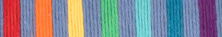 Rainbow Cake Organic Cotton Yarn by Queensland