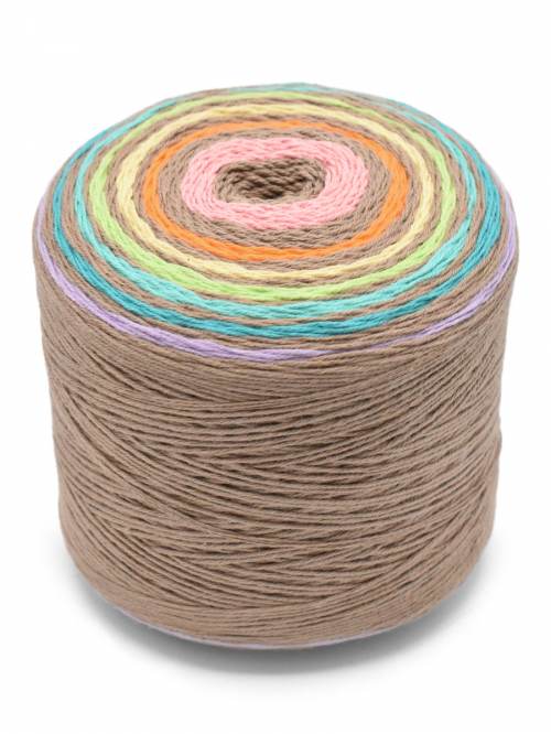 Rainbow Cake Organic Cotton Yarn by Queensland